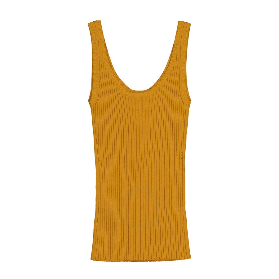 Chloe Ladies Sunlight Yellow Fitted Tank Top - 5