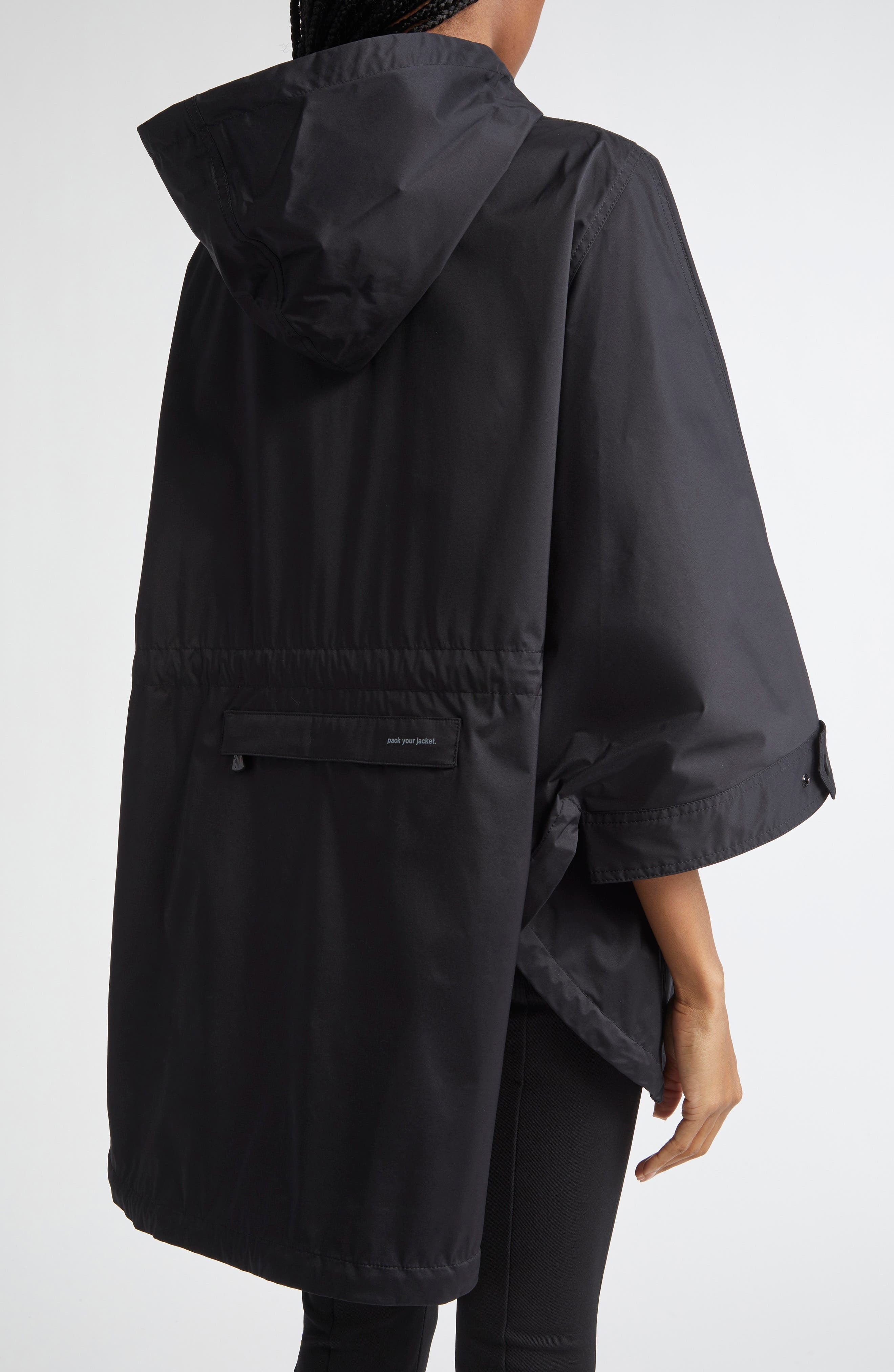 Moncler Grenoble Vorassay Poncho Jacket in Black at Nordstrom - 2