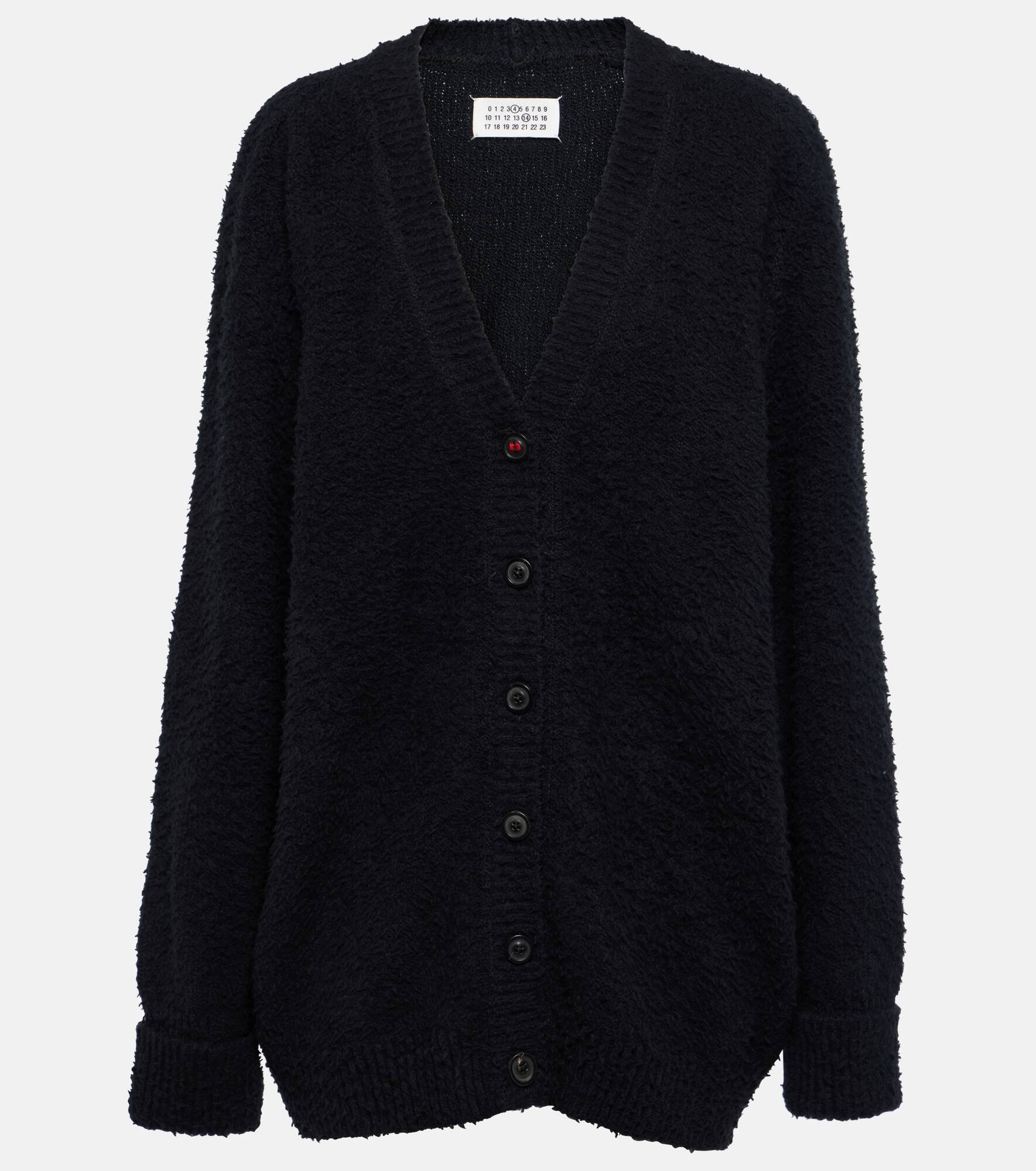 Oversized cotton-blend cardigan - 1