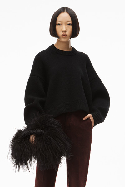 Alexander Wang DRAPE BACK PULLOVER IN WOOL outlook