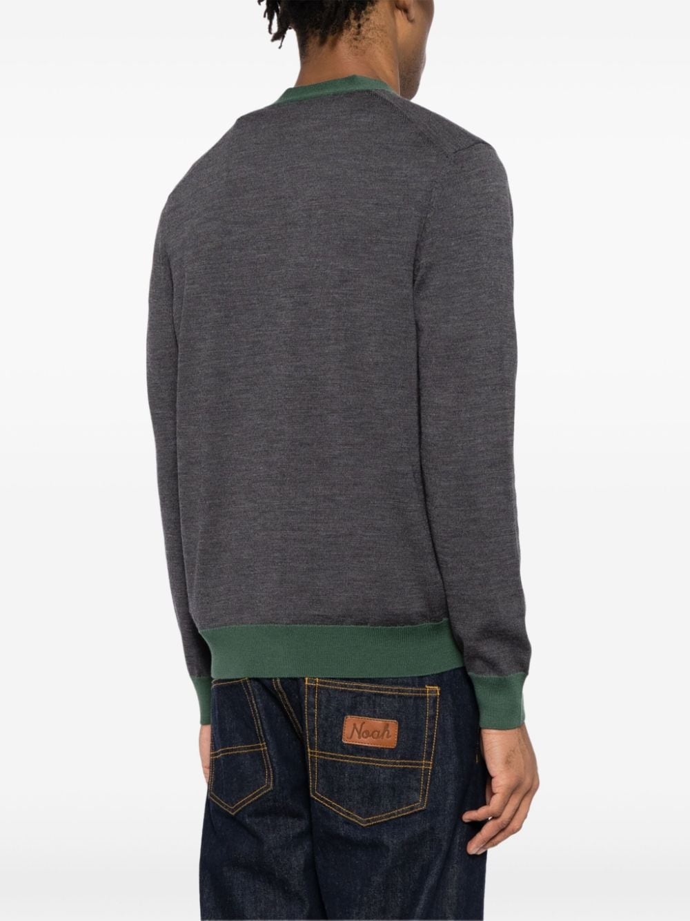 Bold Fox Head Patch cardigan - 4