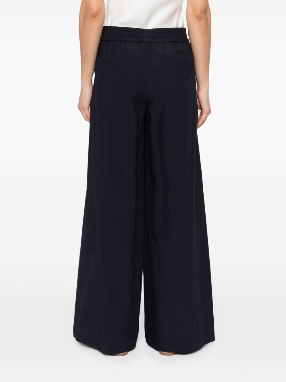 poplin wide trousers - 4
