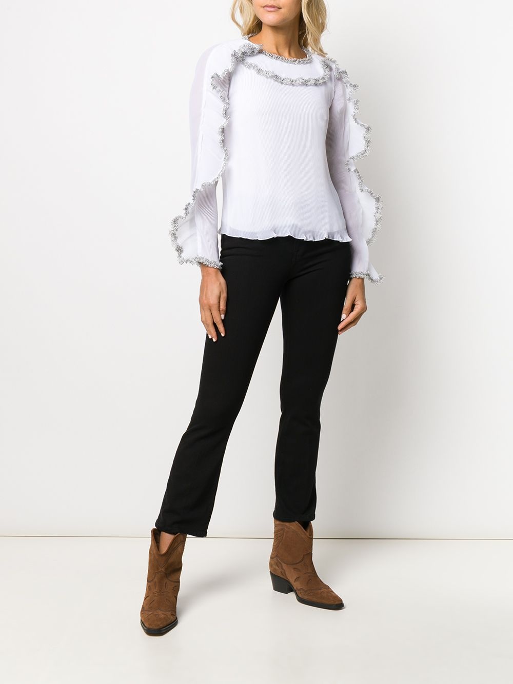 slim-fit cropped jeans - 2