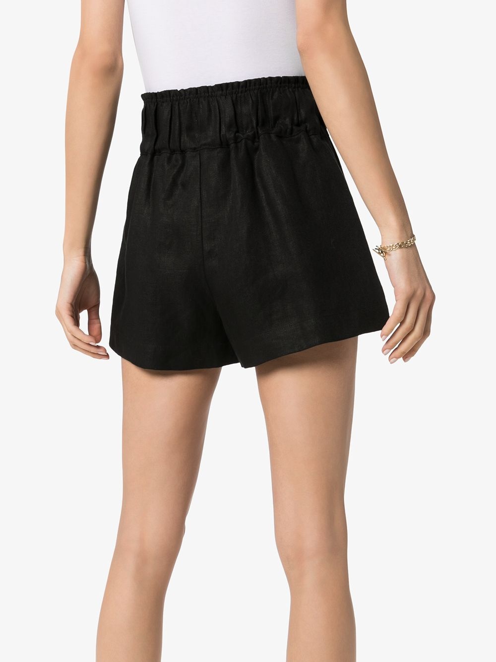 ruched waist shorts - 4