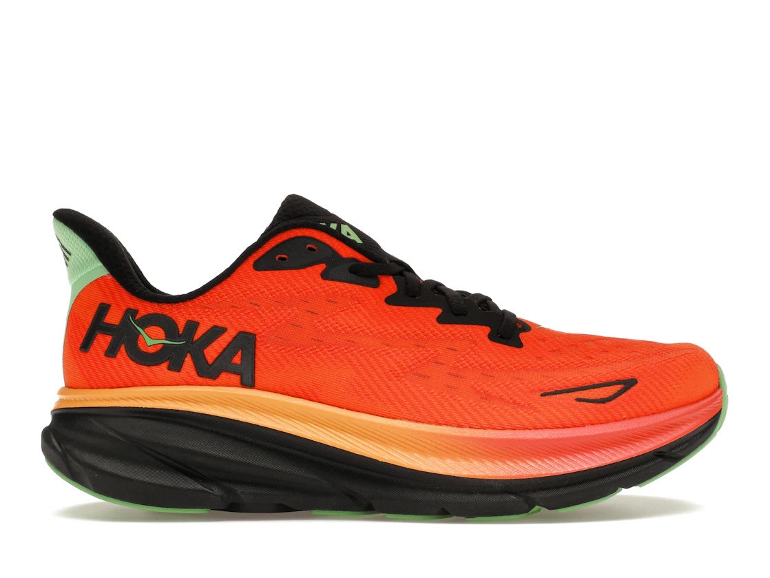 Hoka One One Clifton 9 Flame Vibrant Orange - 1