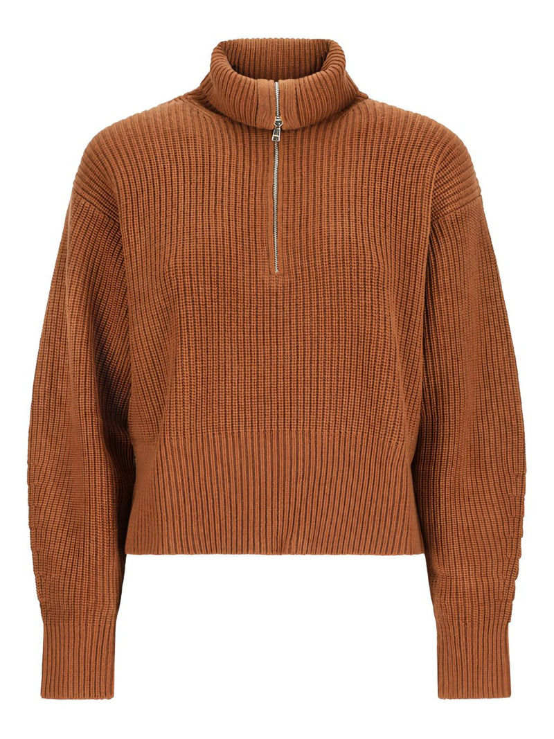 zip-up roll-neck jumper 1