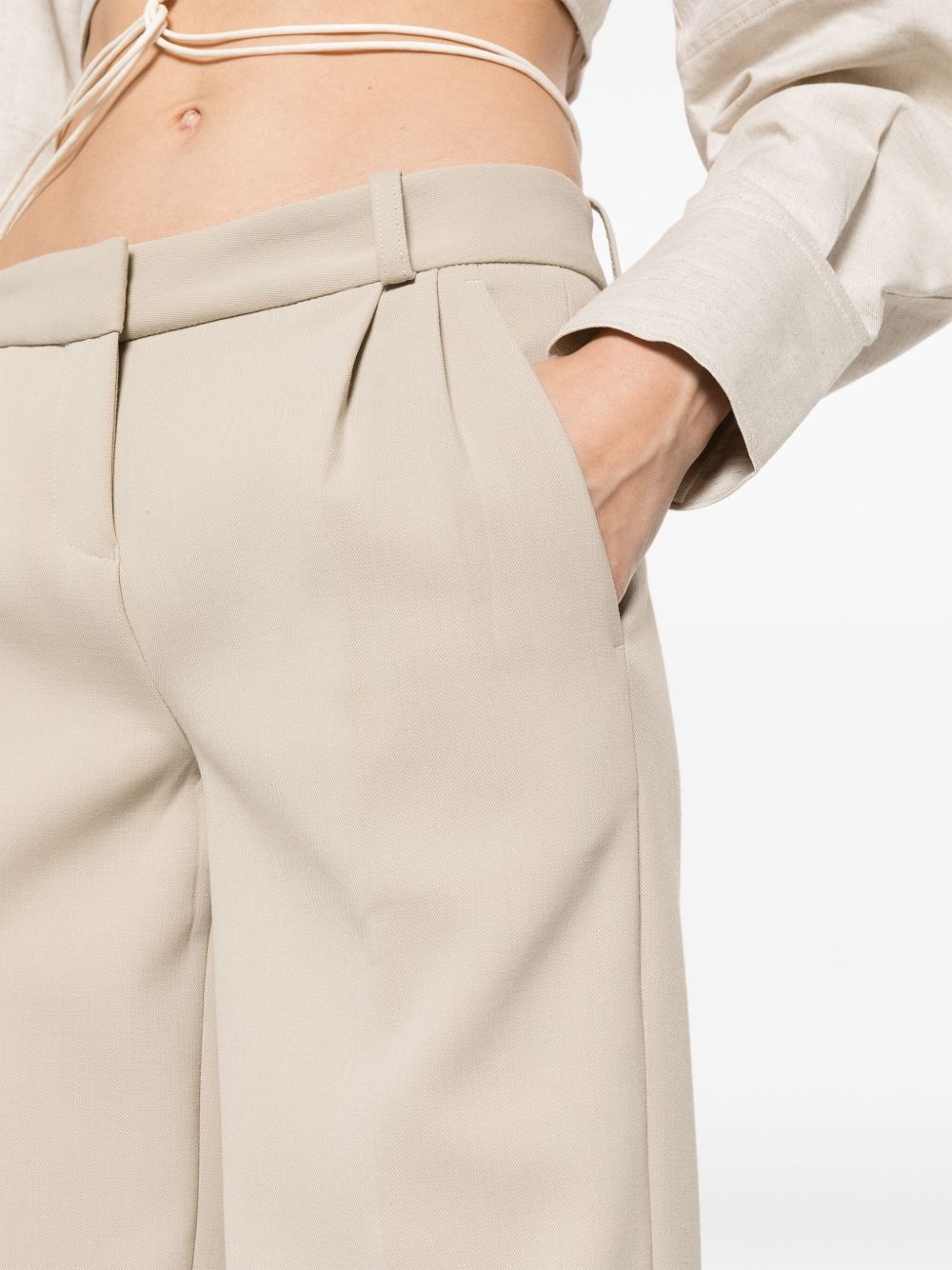 straight-leg tailored trousers - 5