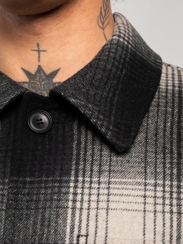 Mangan Shadow Check Jacket Black Check - 3