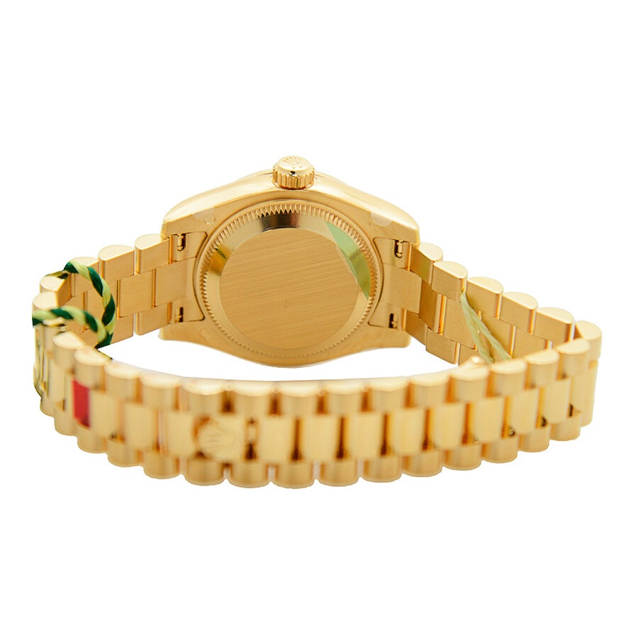 Rolex Lady-Datejust 26 Champagne Dial 18K Yellow Gold President Automatic Ladies Watch 179158CDP - 3