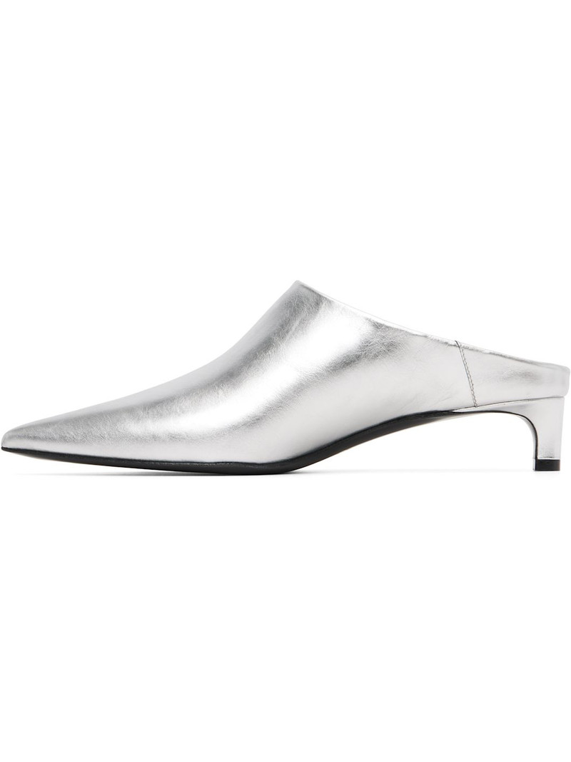 Silver Mule Heels 3