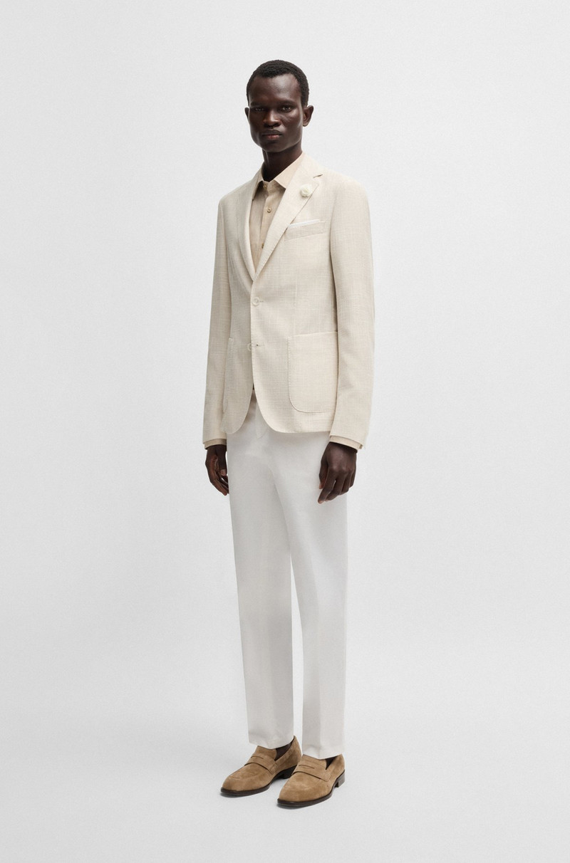 BOSS SLIM-FIT BLAZER IN MICRO-PATTERNED FABRIC outlook