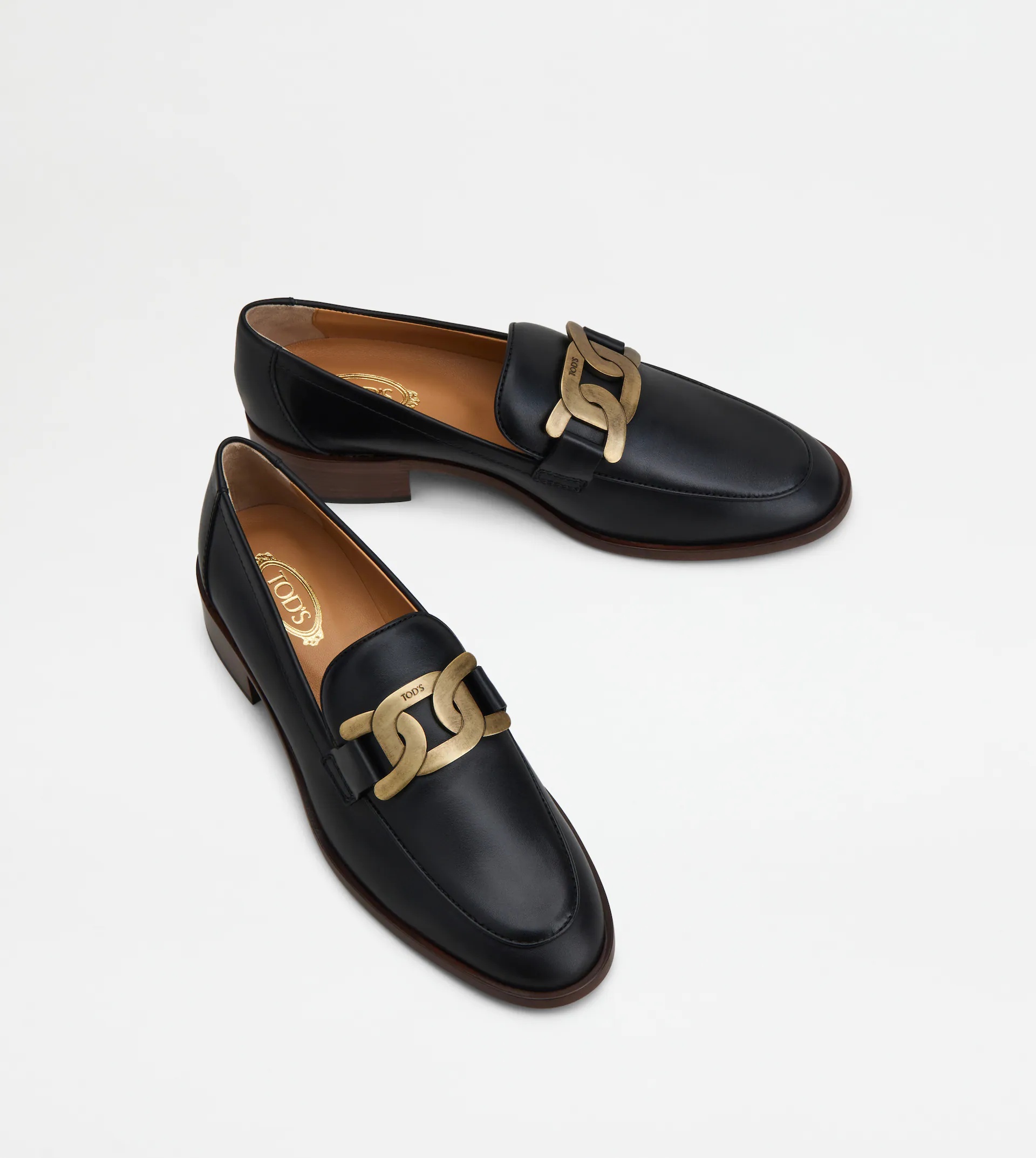 LOAFERS IN LEATHER - BLACK - 4