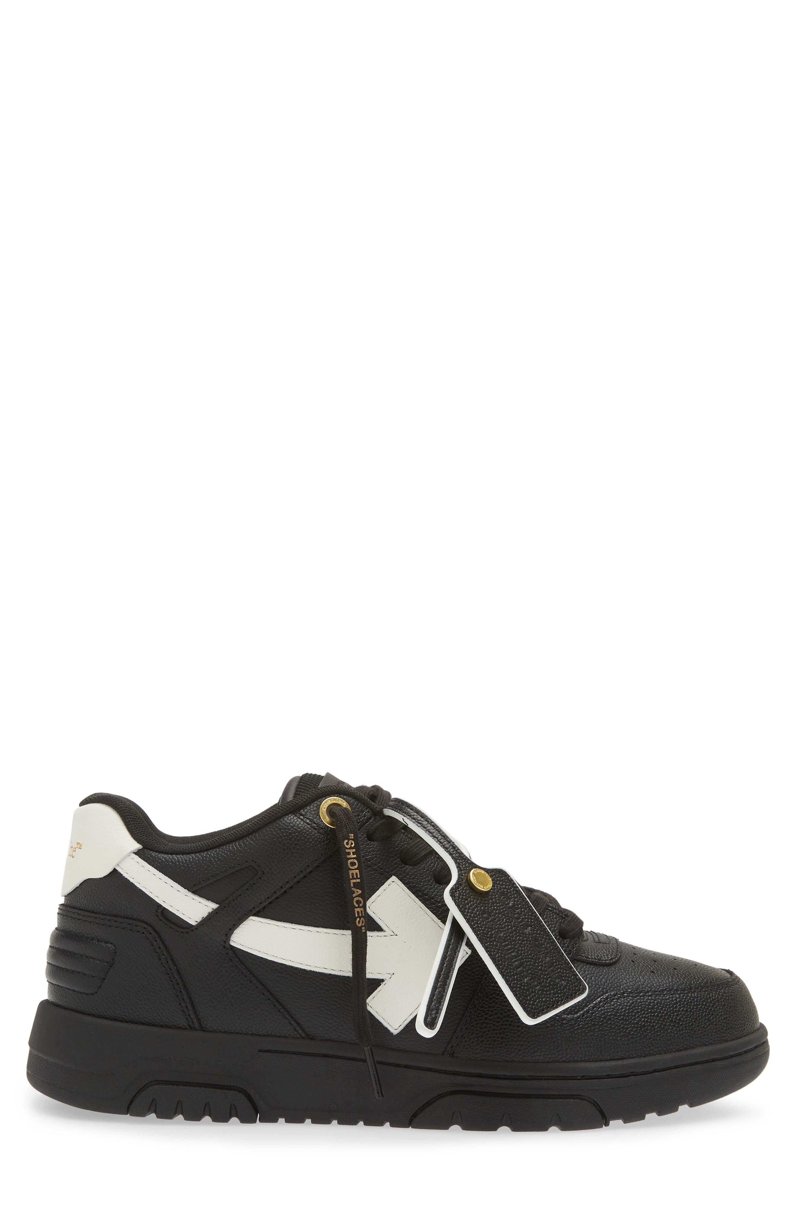 Off-White Out of Office Low Top Sneaker in Black - 3