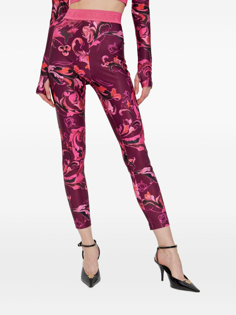 VERSACE JEANS COUTURE Barocco-print leggings outlook