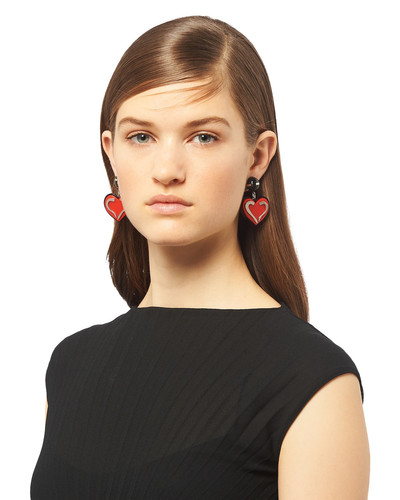 Prada Plexiglas and silver earrings outlook