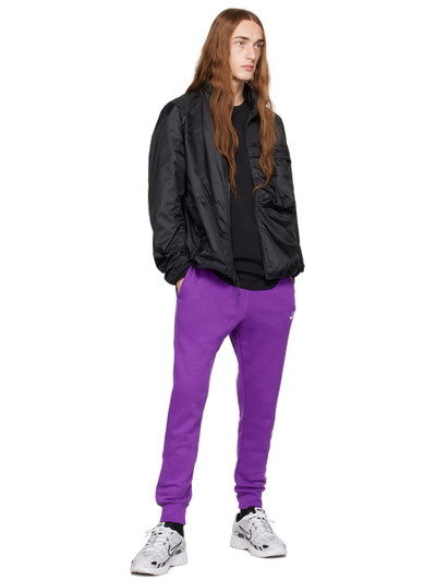 Nike Purple Sportswear Club Sweatpants outlook