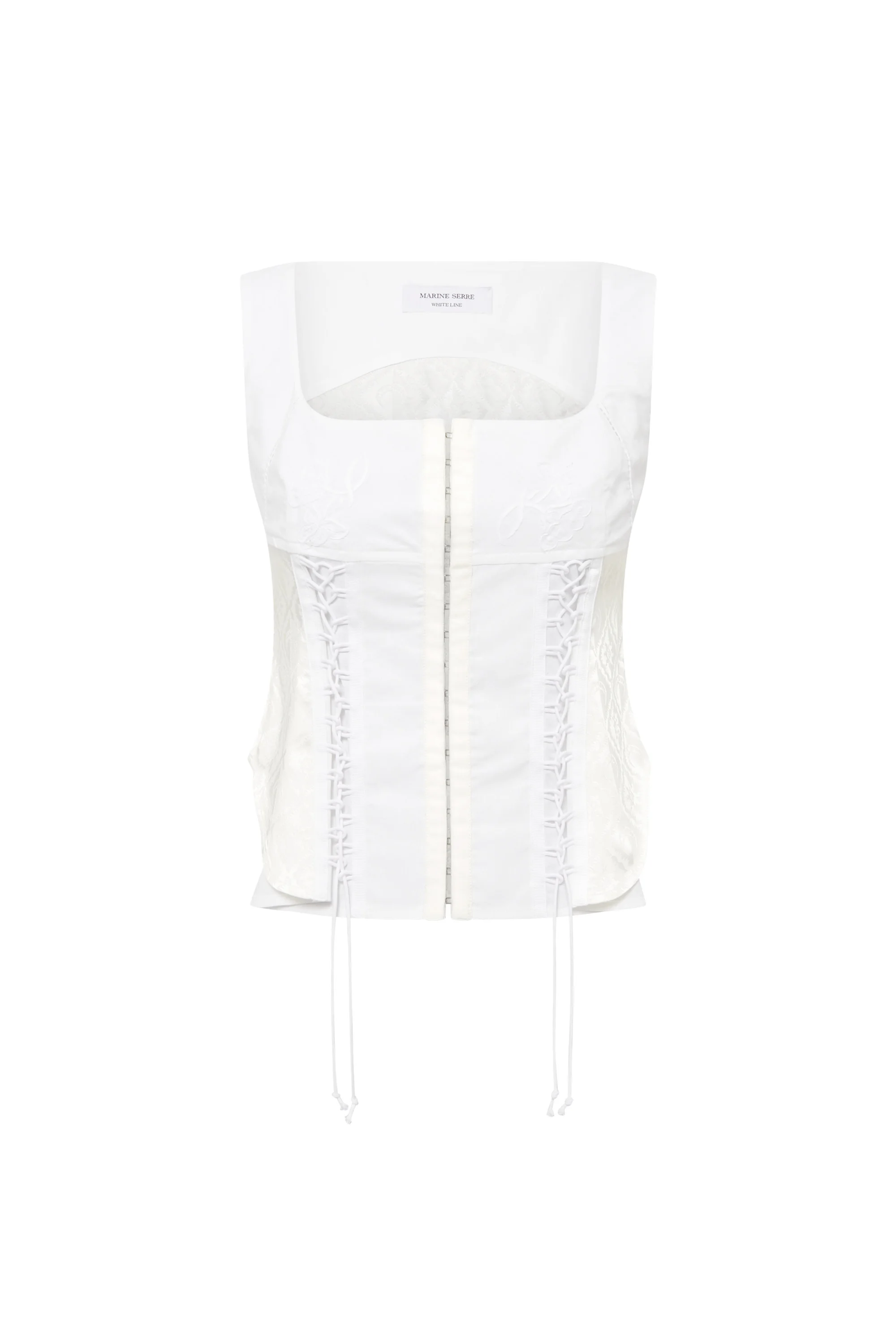 Upcycled Household Linen Corset Top - 1