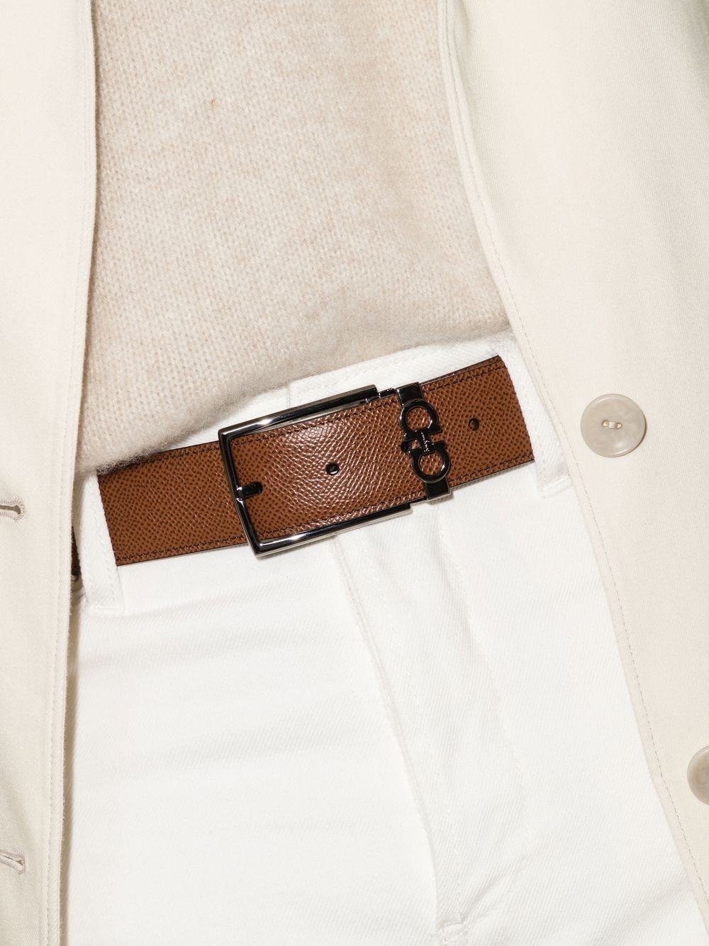 mini Gancini buckle belt - 2