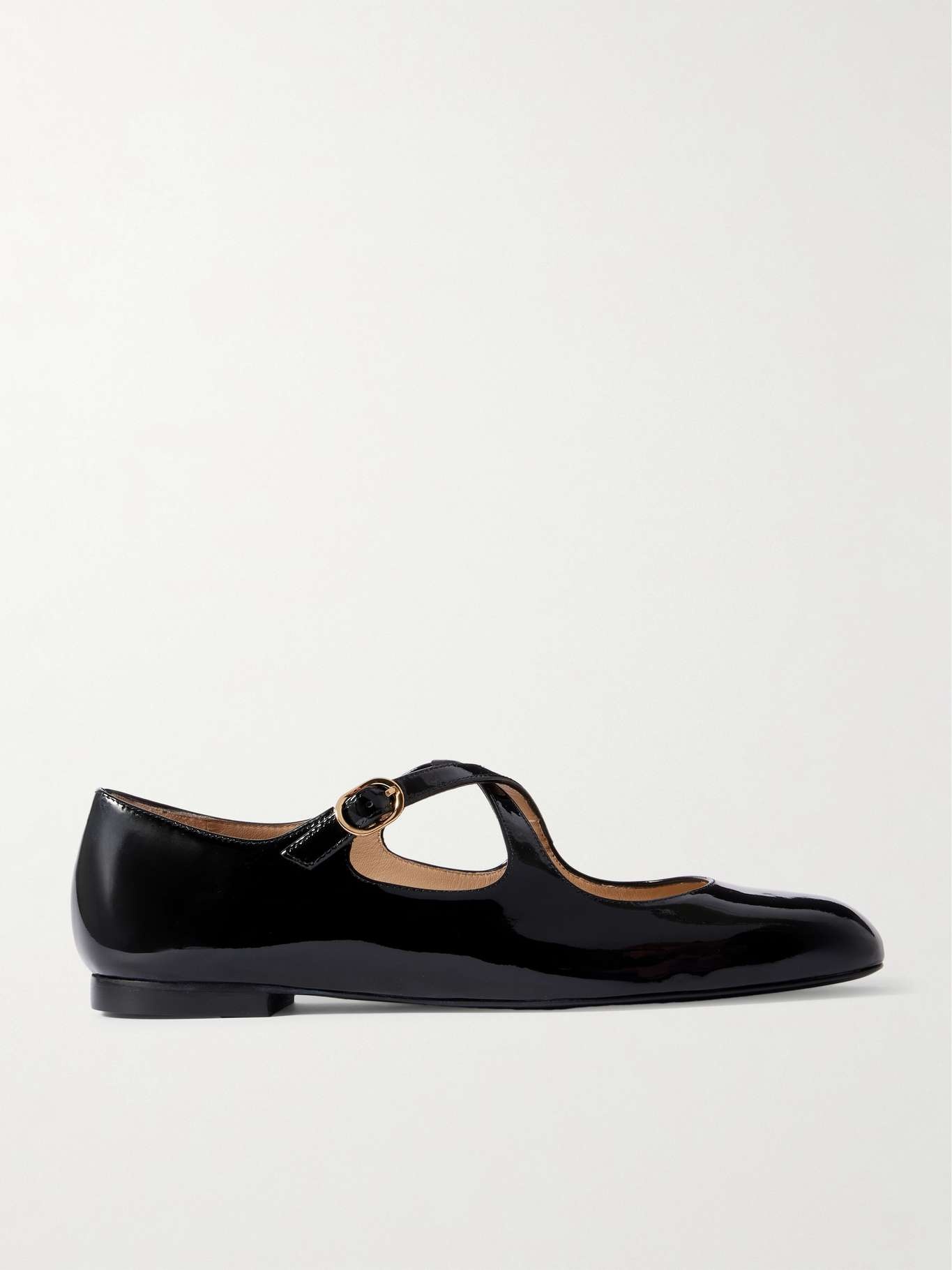 Clem patent-leather Mary-Jane ballet flats Black - 1