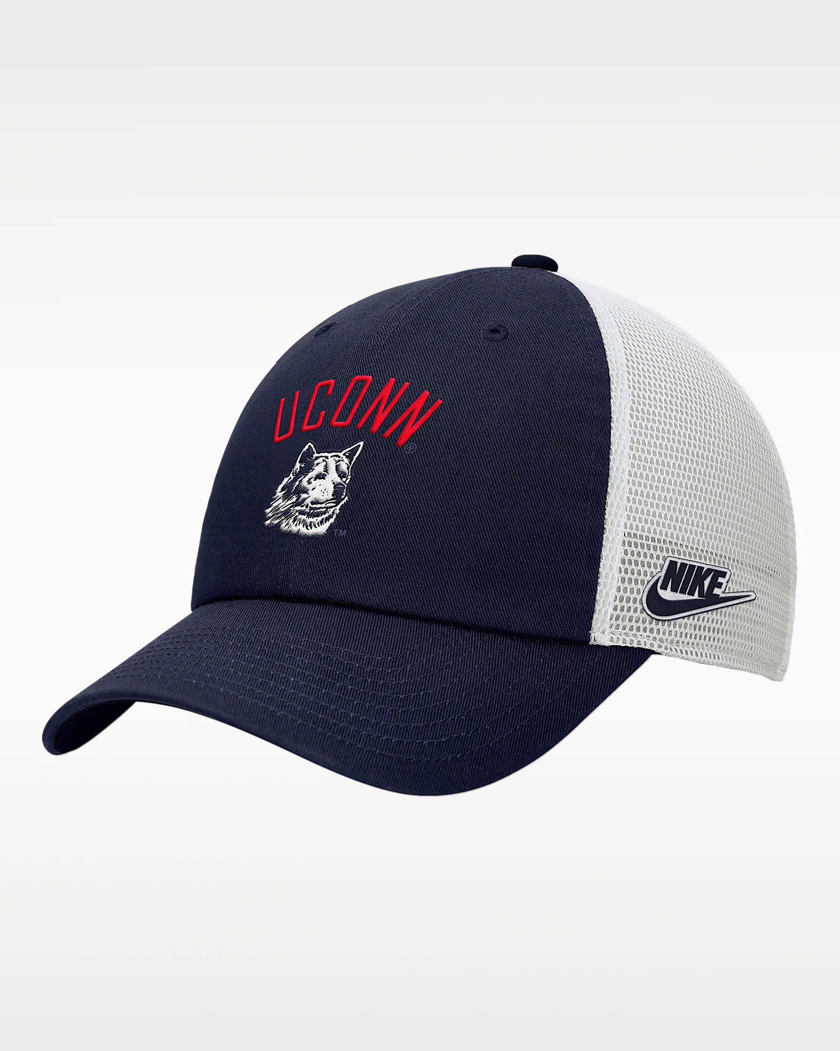 Nike College (UConn) Unstructured Trucker Cap - 1