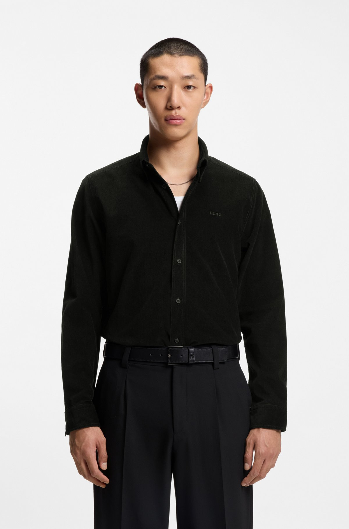 RELAXED-FIT SHIRT IN COTTON CORDUROY - 2