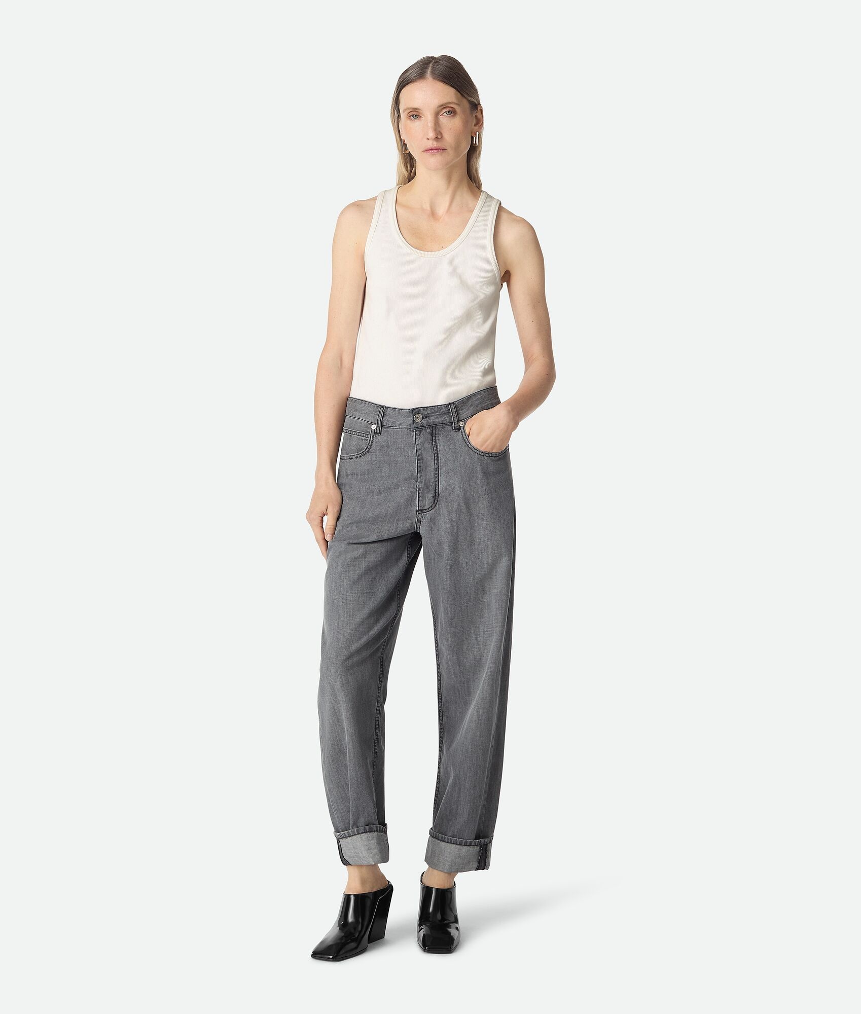 Black Denim Jeans - 4