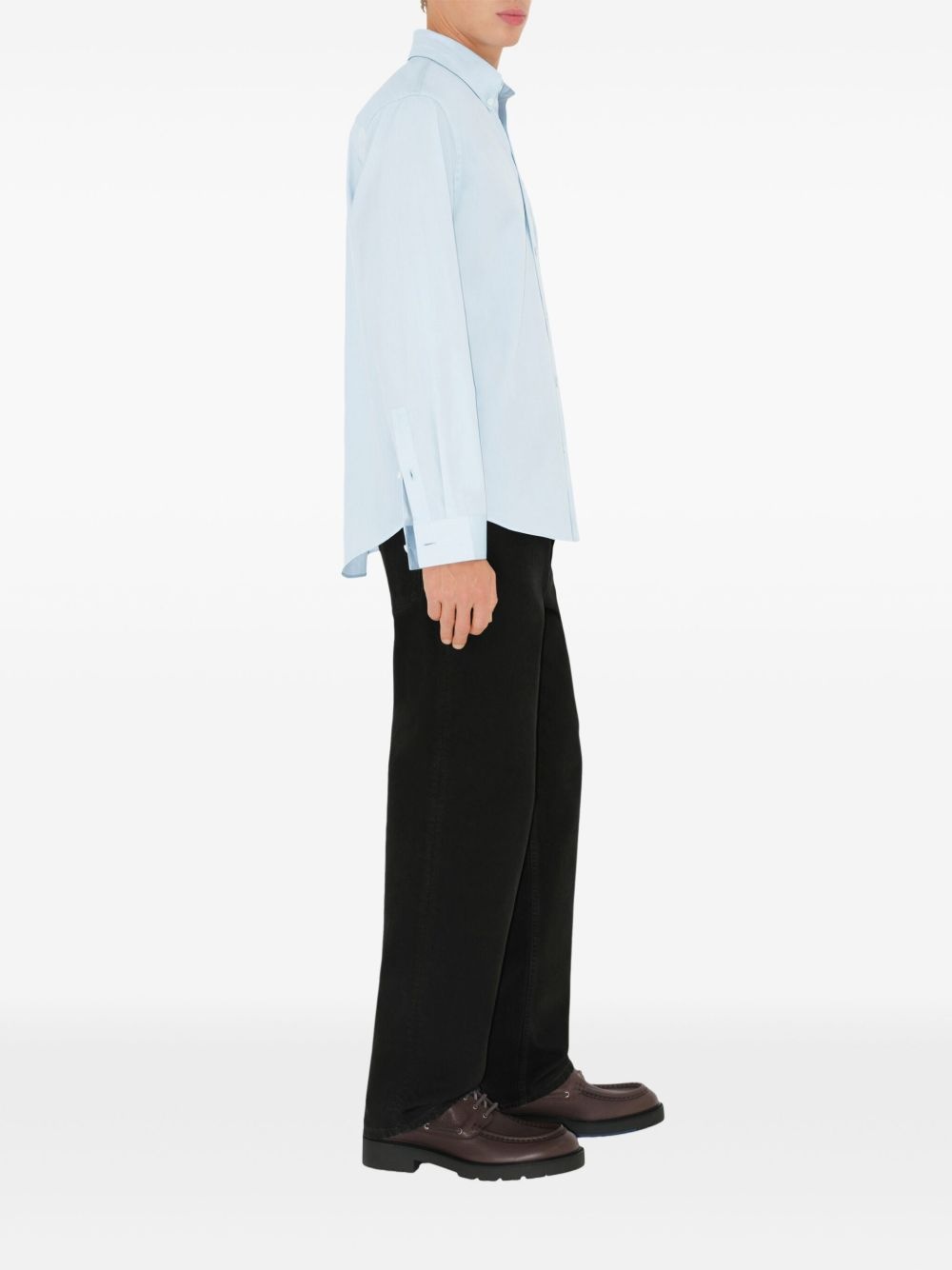 embroidered-logo shirt - 3