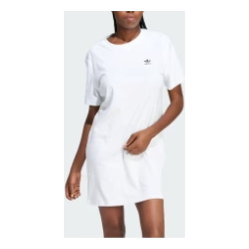 adidas (WMNS) adidas Trefoil Dress 'White Black' IN8459 outlook