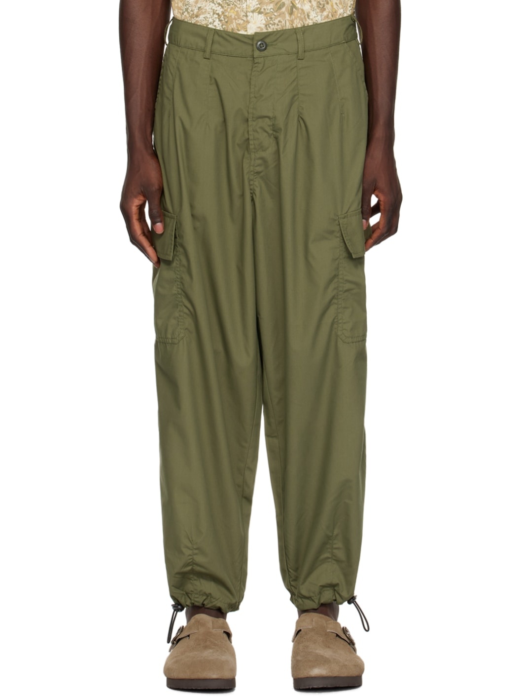 Khaki Loose Cargo Pants - 1