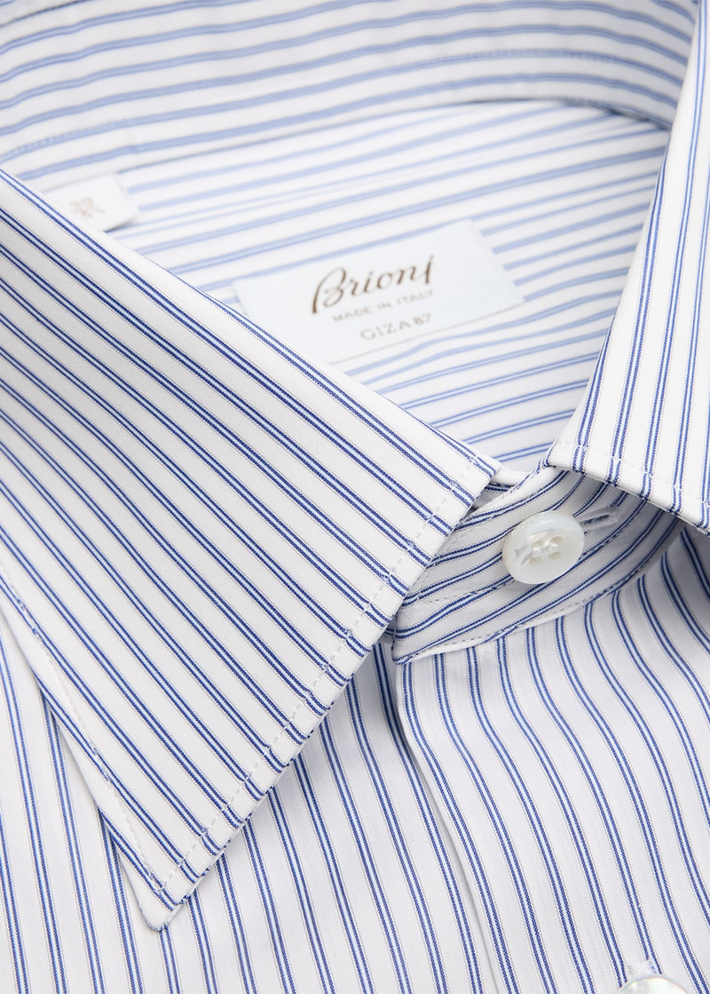 Brioni Men's Cotton Pinstripe Dress Shirt outlook