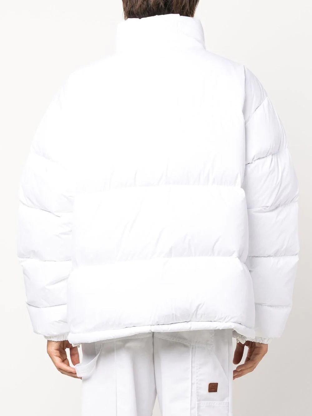 logo-patch puffer jacket - 4