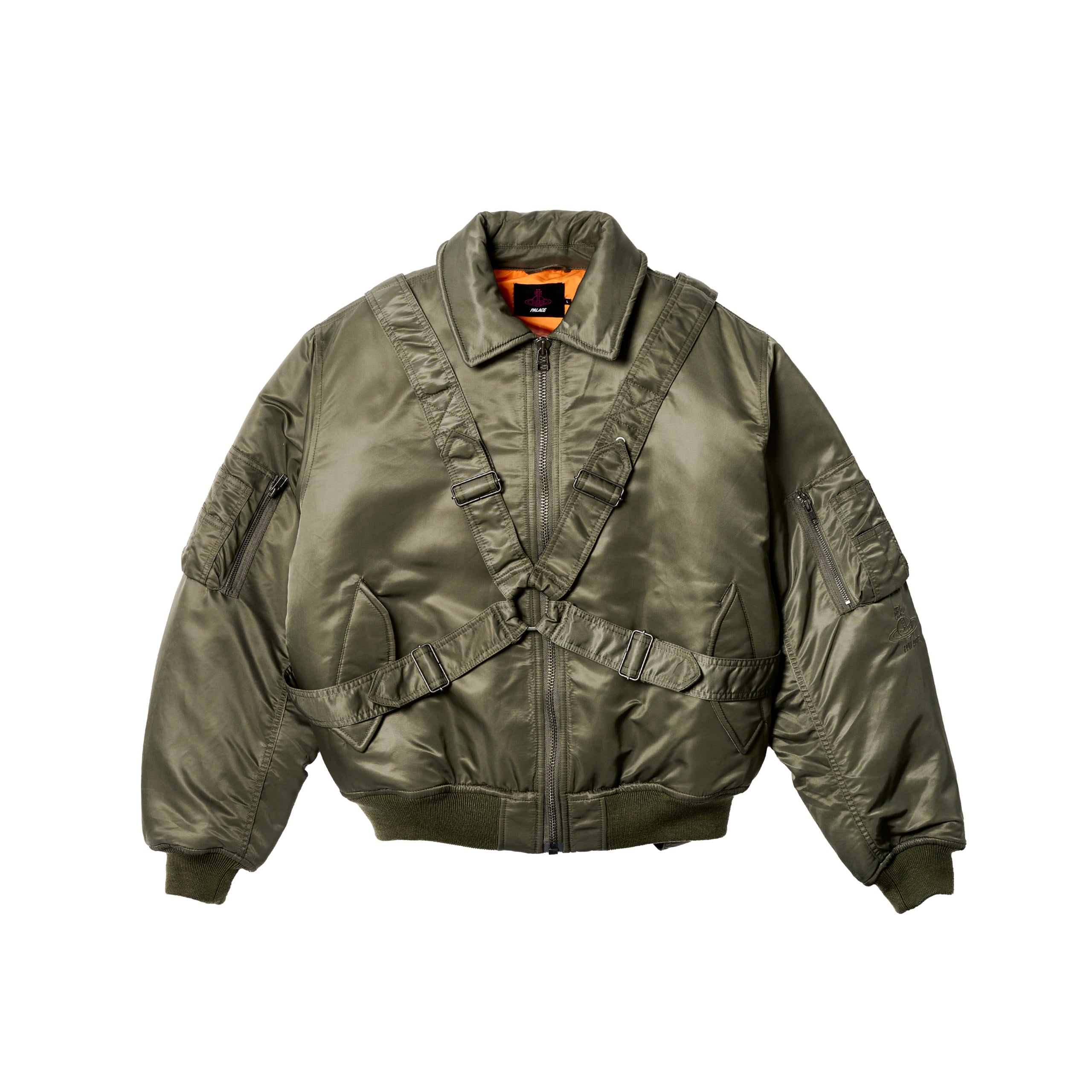 PALACE PALACE VIVIENNE WESTWOOD FLIGHT JACKET OLIVE | REVERSIBLE