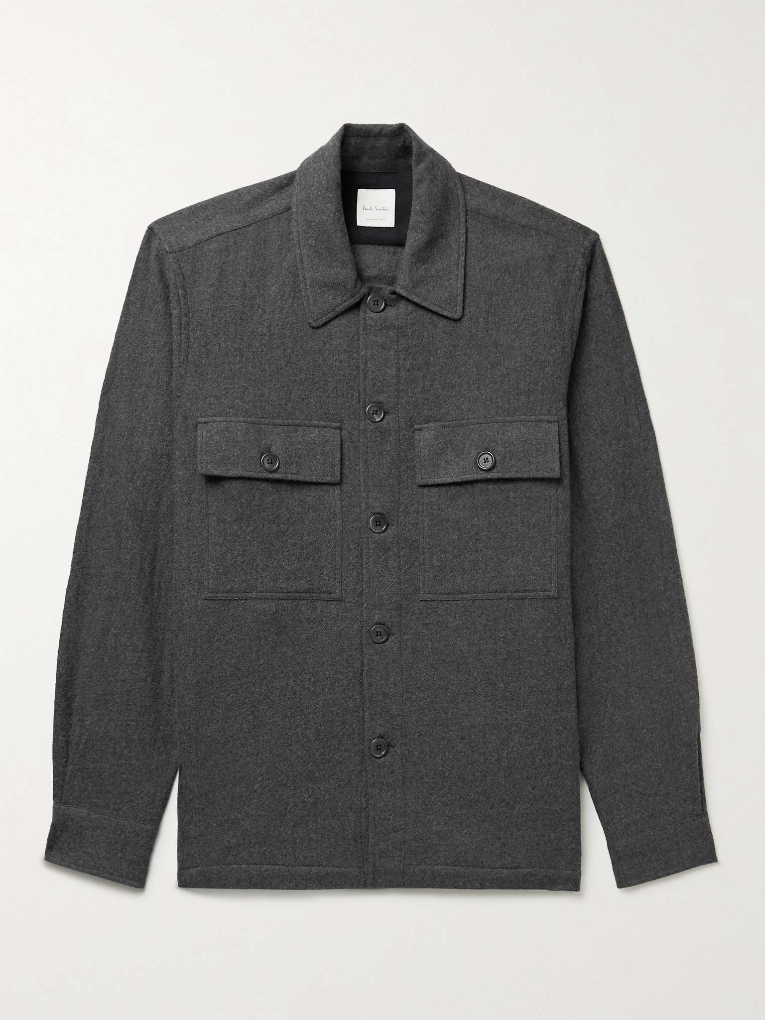 Wool-Flannel Overshirt - 1