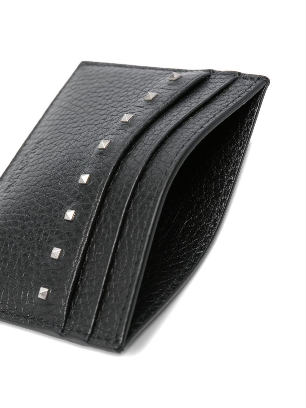 Rockstud leather cardholder - 3