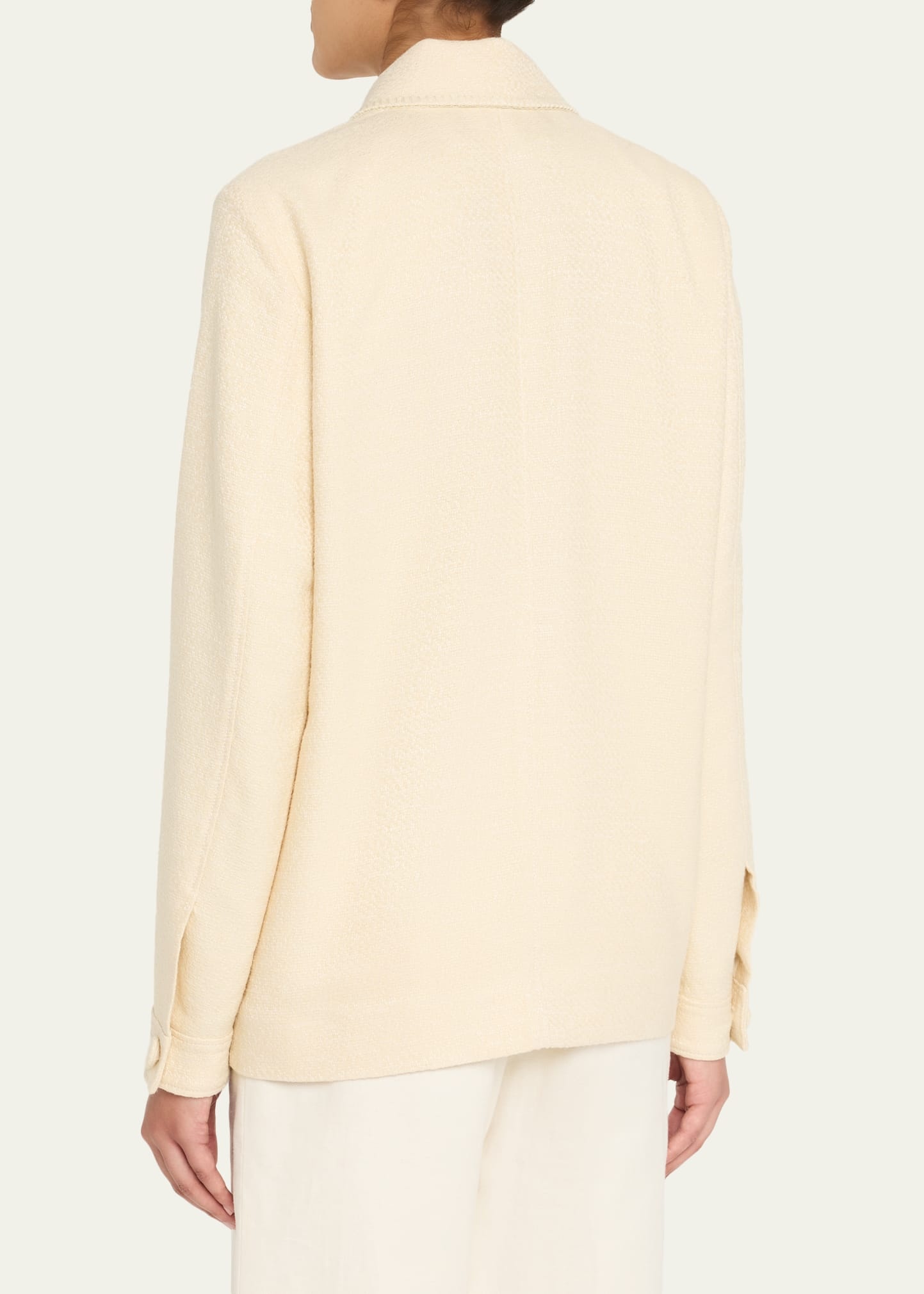 Ulu Silk Single-Breasted Chore Jacket - 3