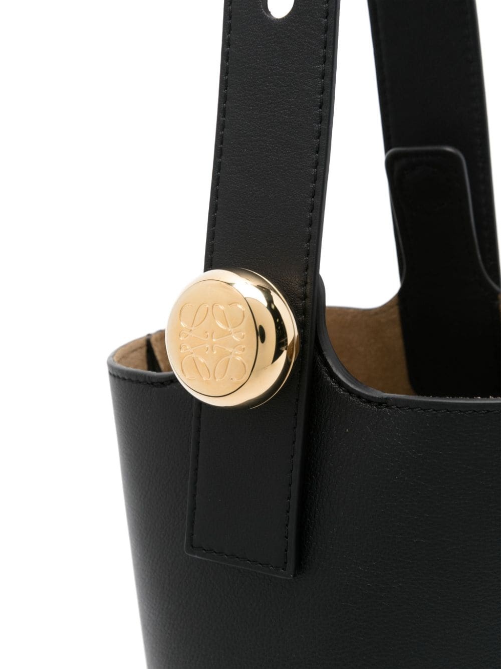 mini Pebble leather bucket bag - 4