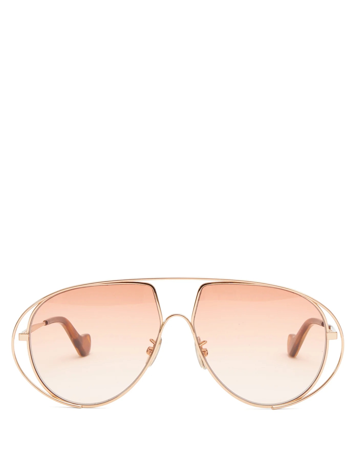 Aviator metal sunglasses - 1