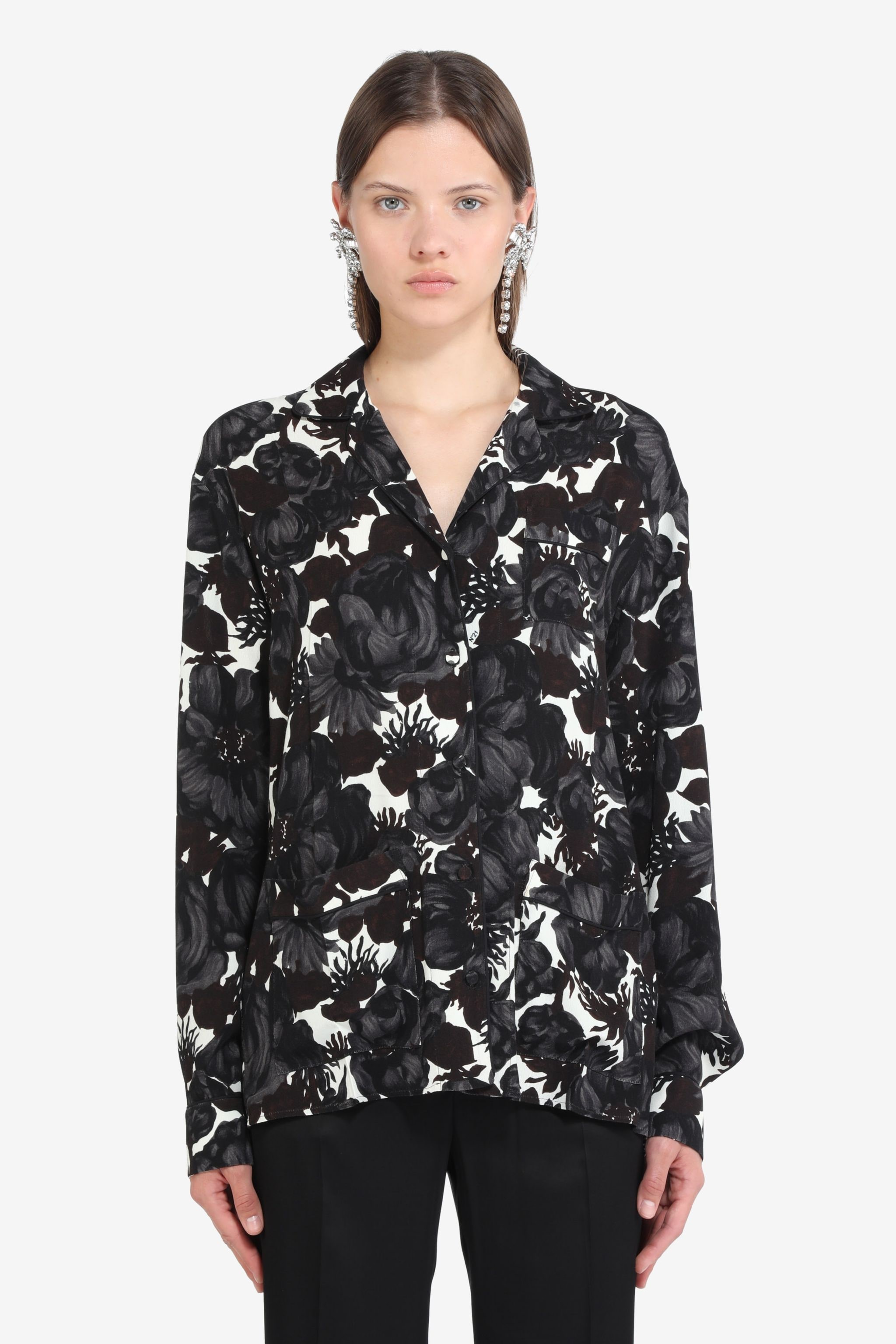 FLORAL-PRINT SHIRT - 1