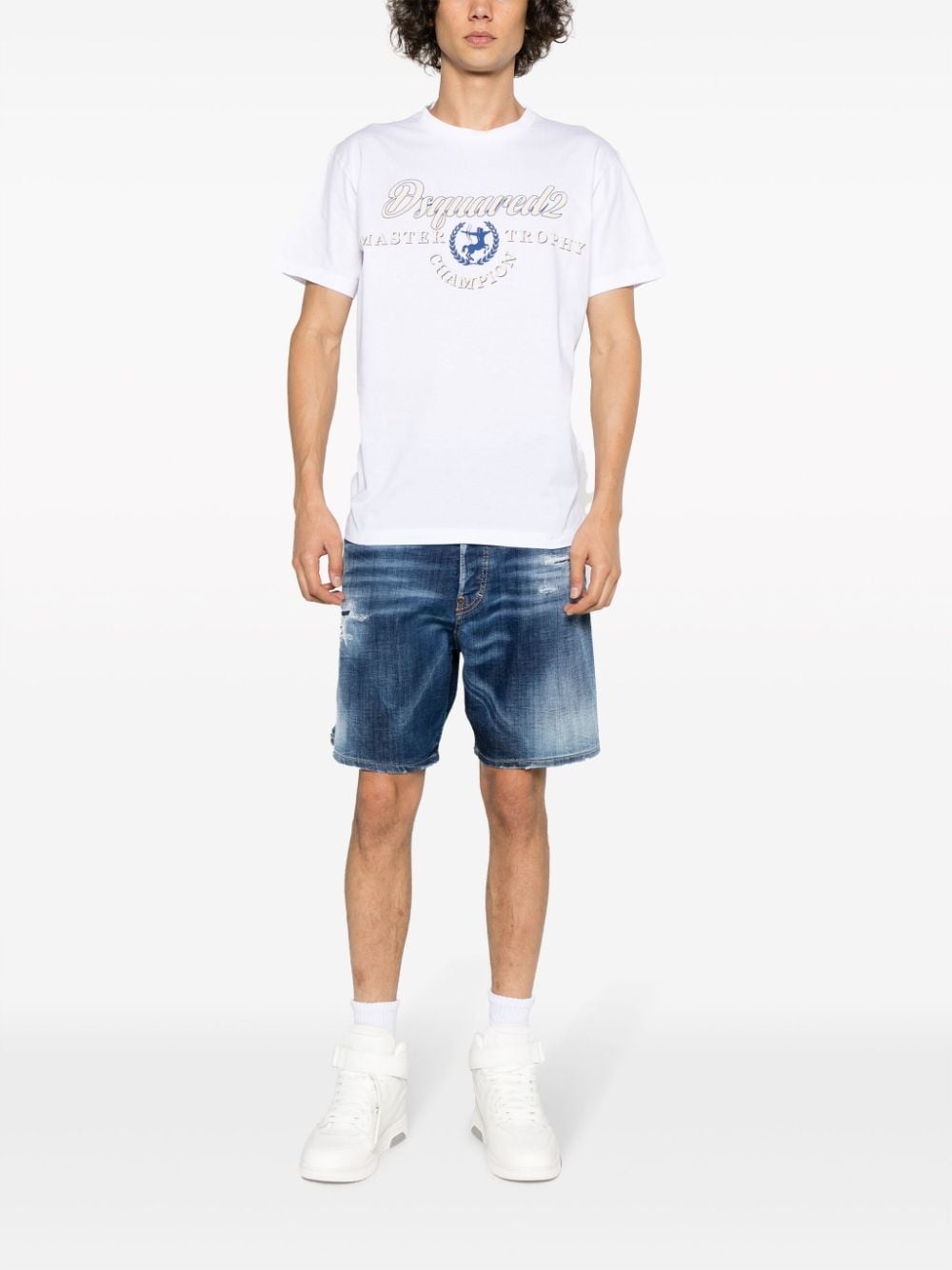 logo-print cotton T-Shirt - 2