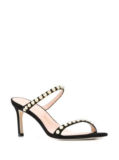 Stuart Weitzman Aleena pearl embellished sandals outlook