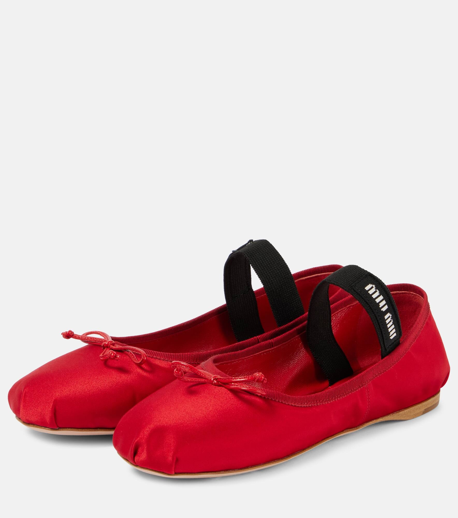 Satin ballet flats - 5