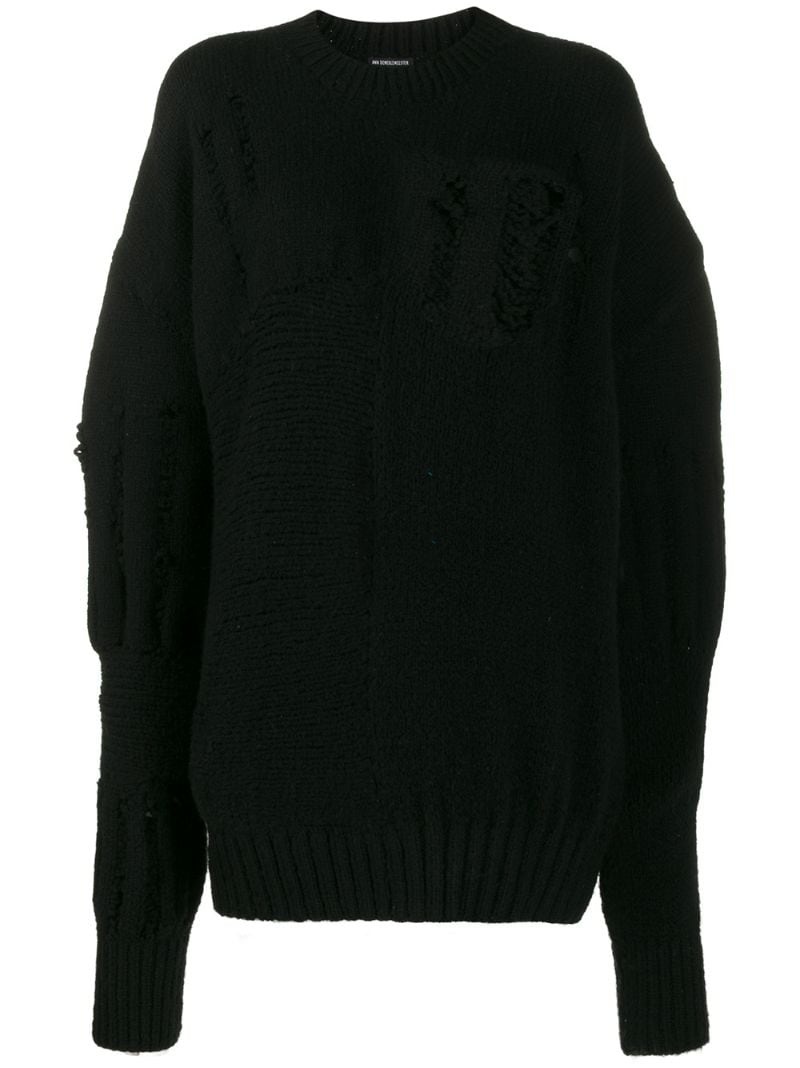 distressed effect jumper - 1