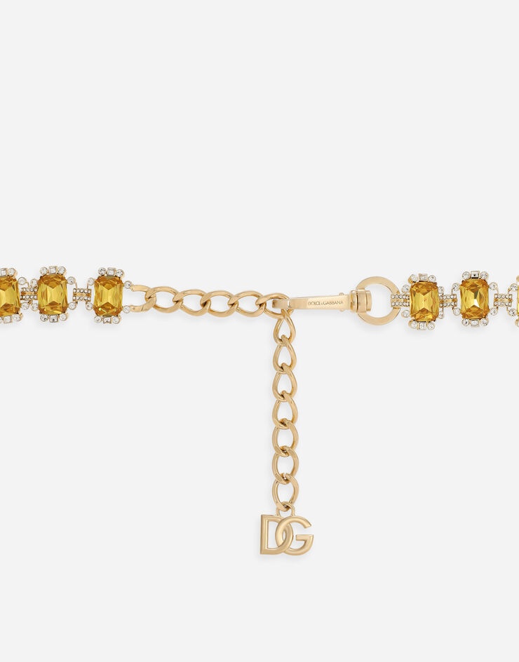 Belt with yellow crystals - 3