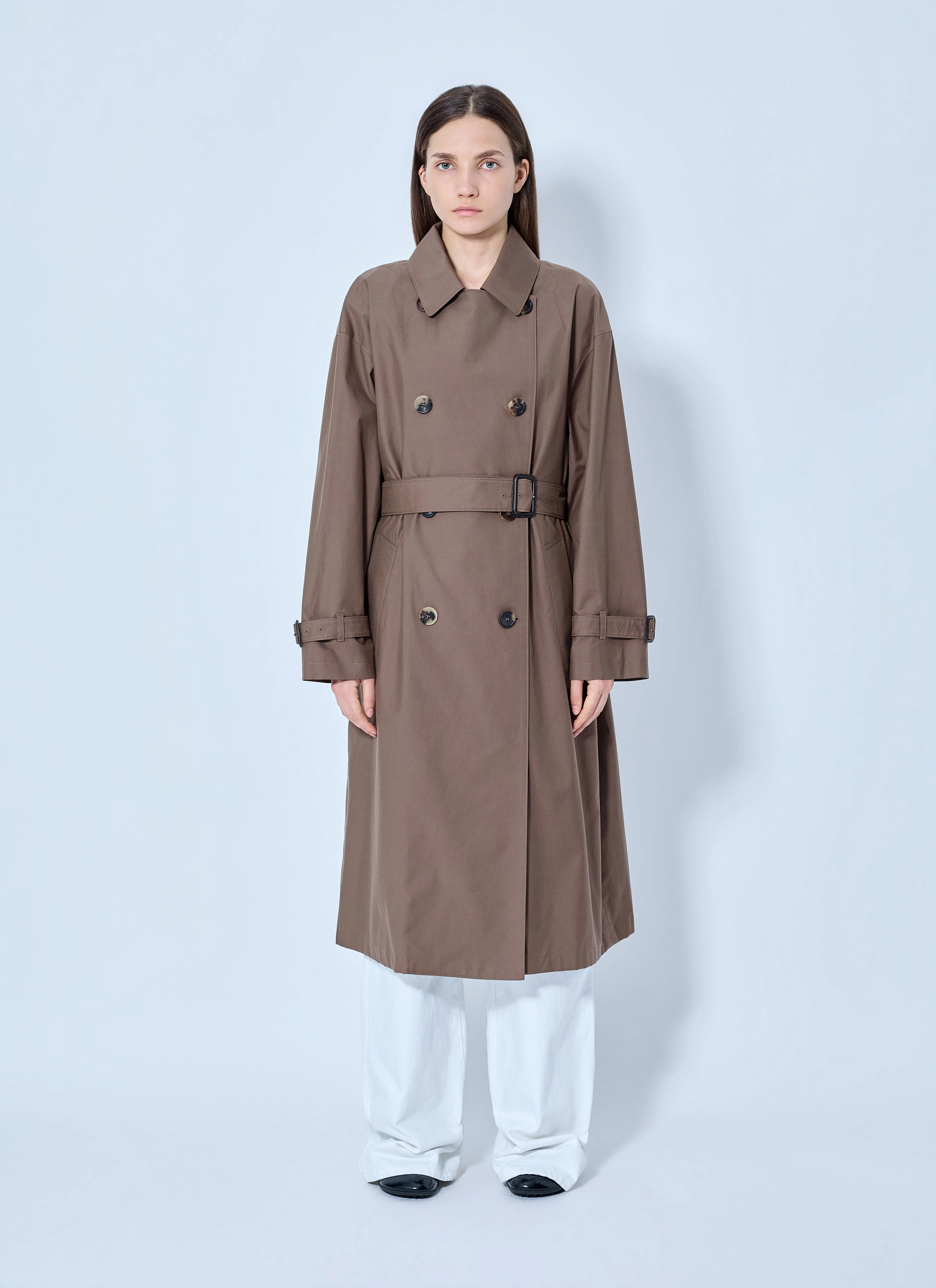 Classic Cotton Trench Coat - 1