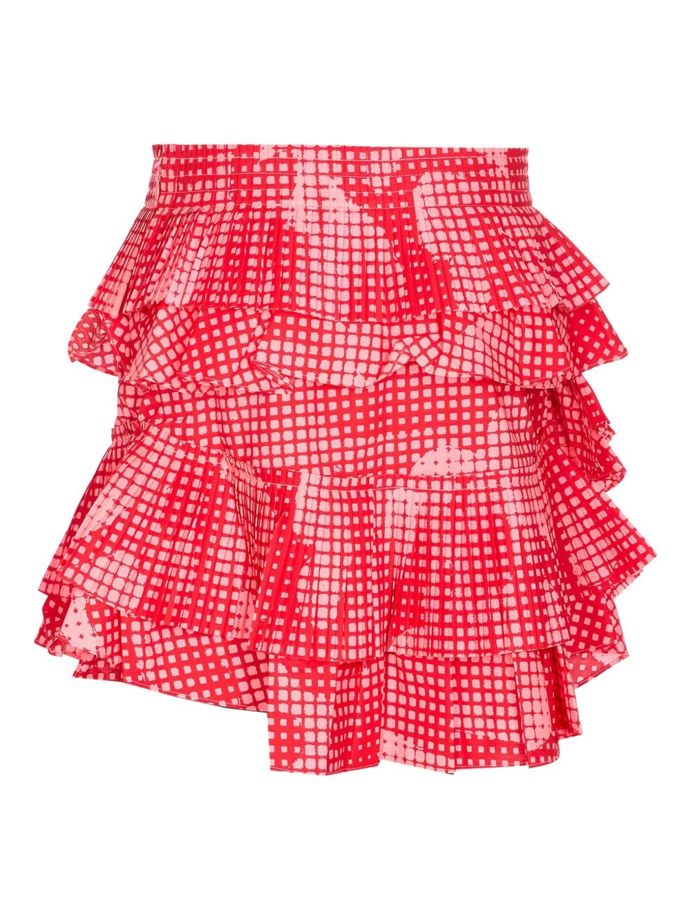 asymetrical layered mini skirt - 2