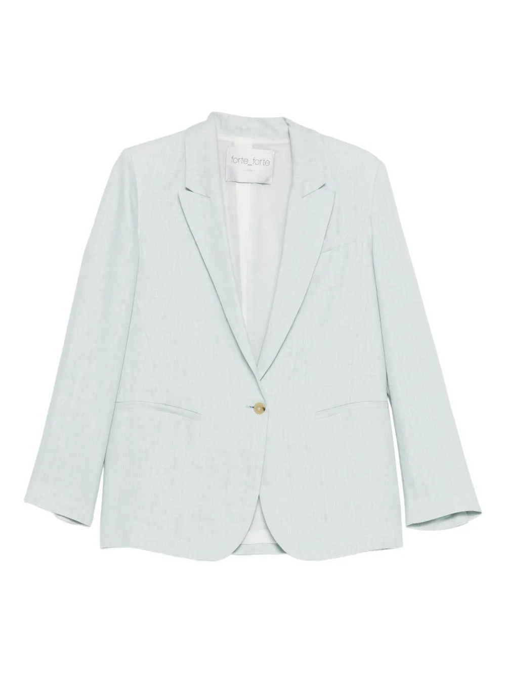 notched lapels single-breasted blazer - 1