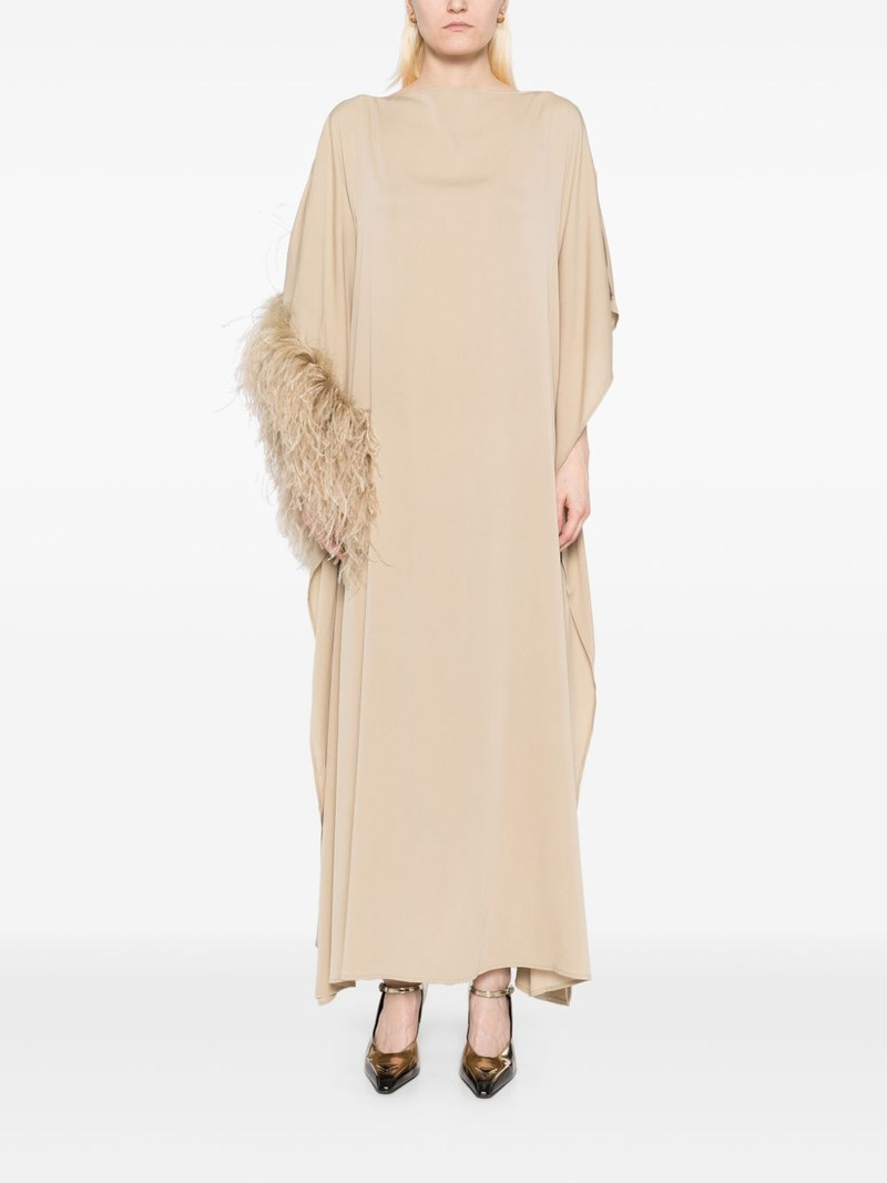 FERRAGAMO faux-fur detail dress outlook