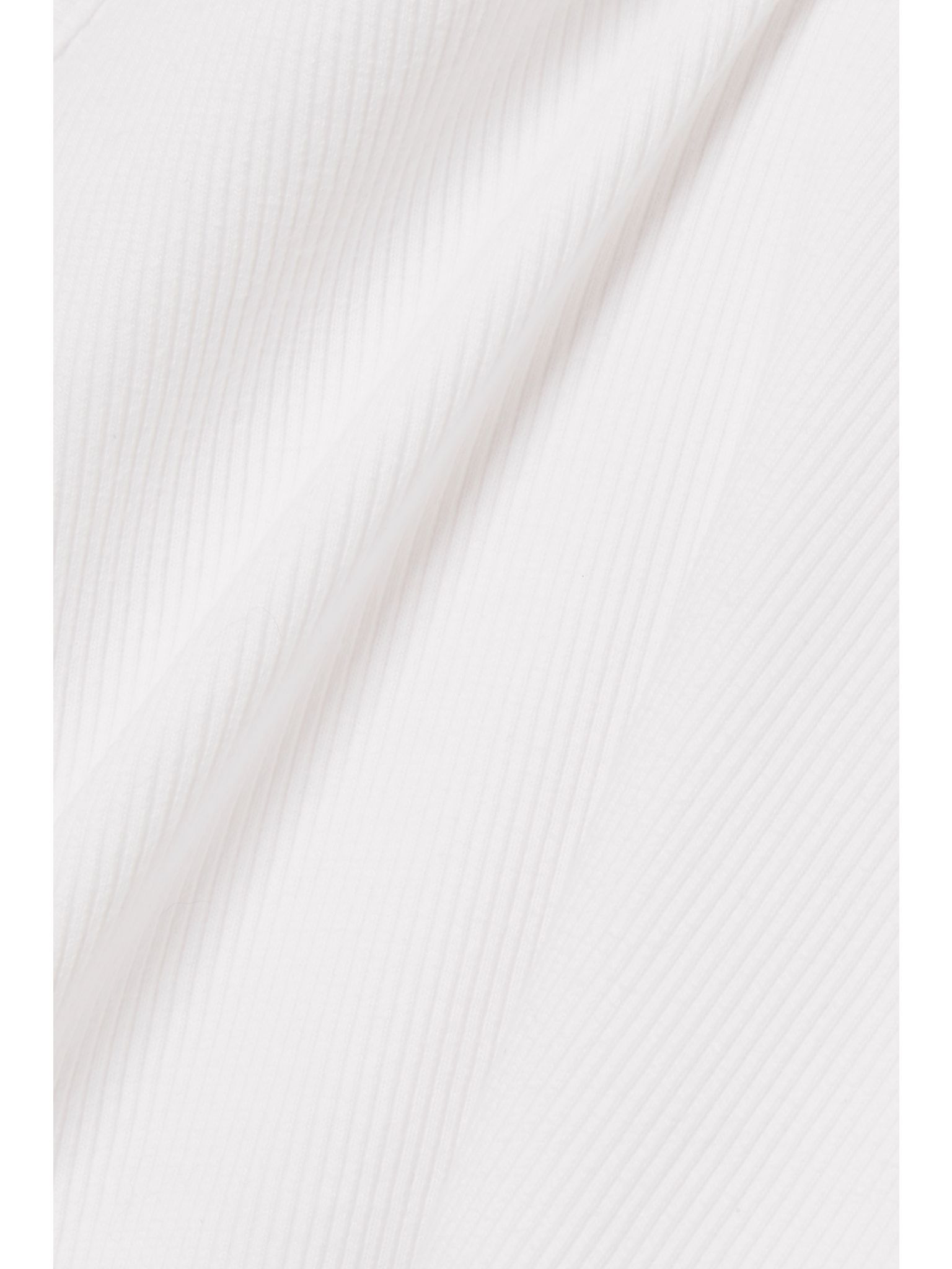 Poppy ribbed stretch organic cotton and Lyocell-blend jersey tank White - 4