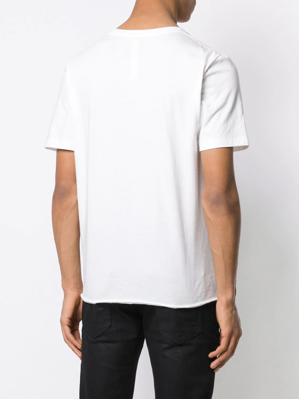 deconstructed logo print T-shirt - 4