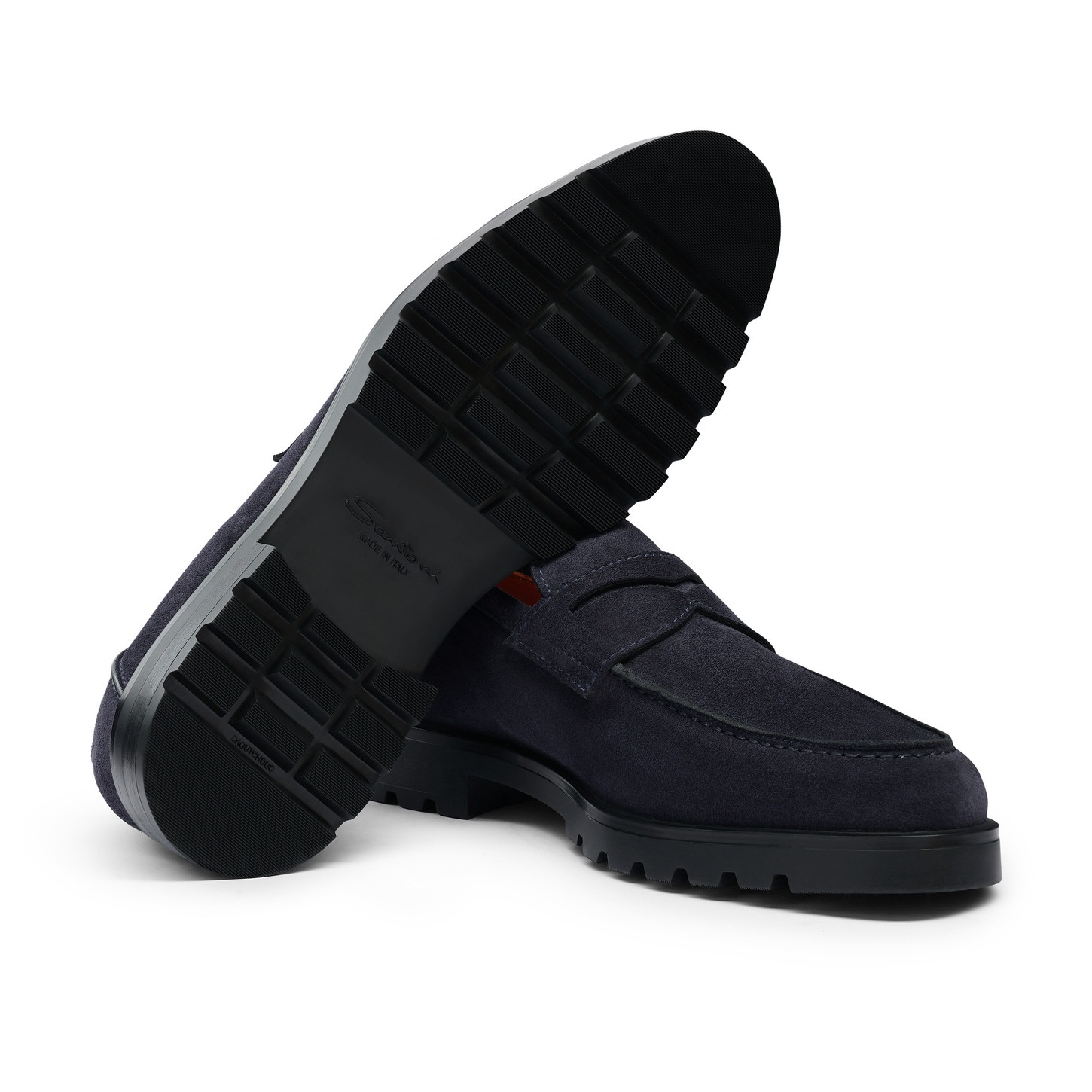 Men’s blue suede penny loafer - 3